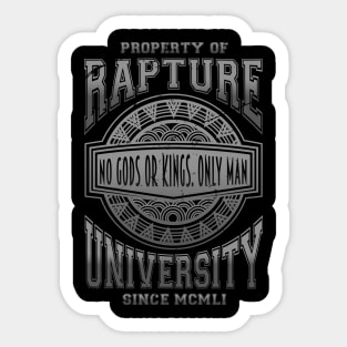 Rapture Univeristy (silver version) Sticker